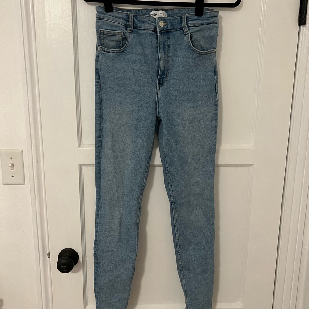 Zara Light Blue Skinny Jeans